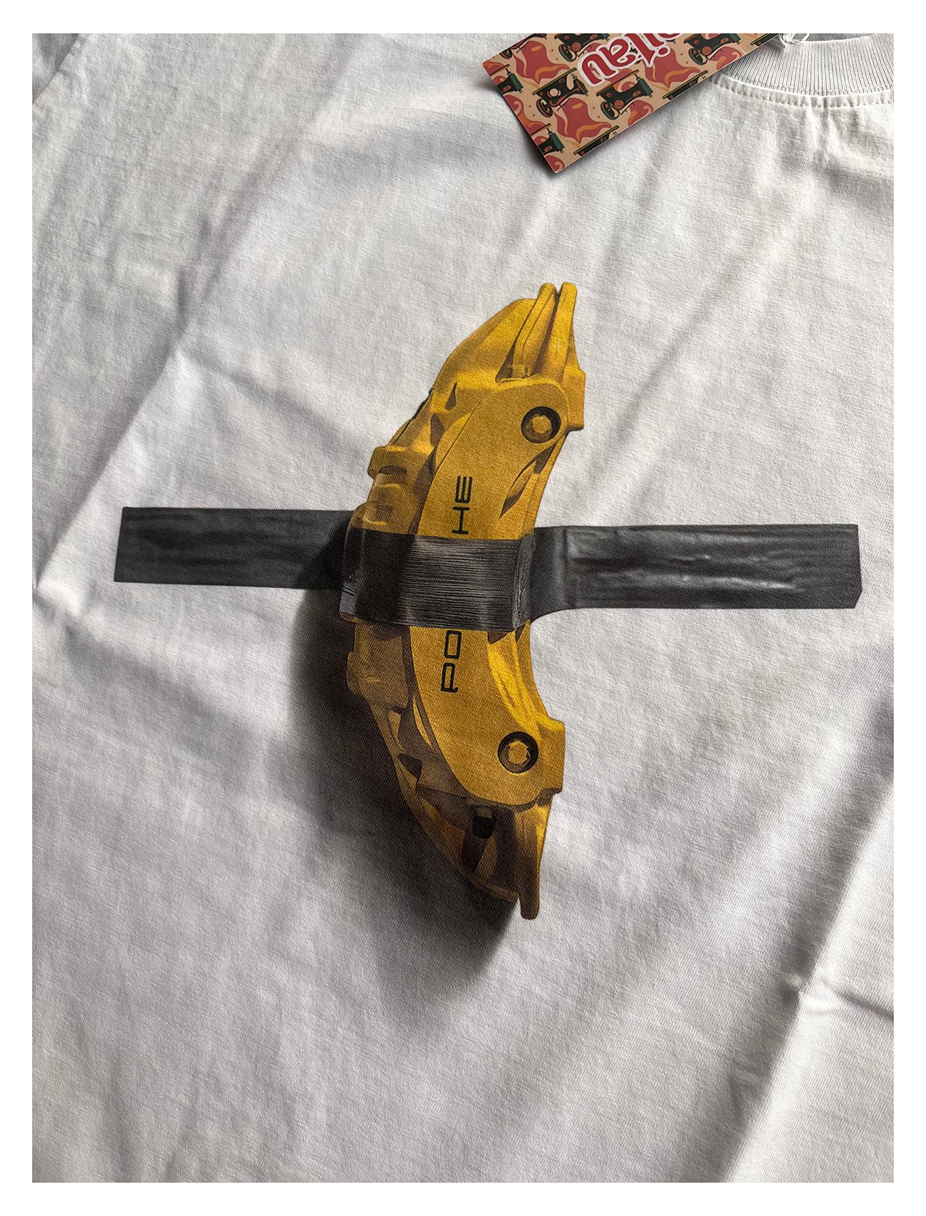Porsche Brake Caliper T-Shirt Maurizio Cattelan Comedian