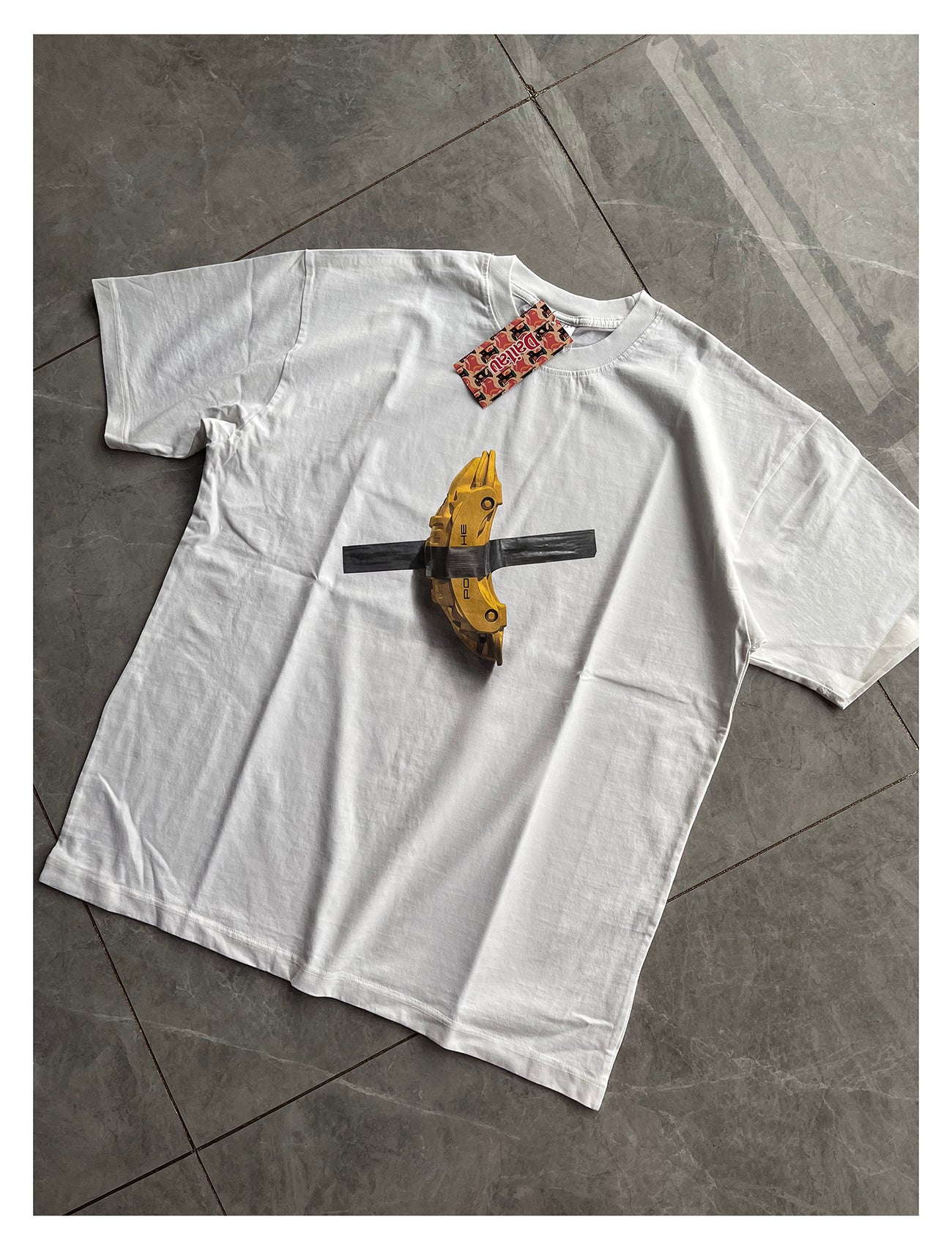 Porsche Brake Caliper T-Shirt Maurizio Cattelan Comedian