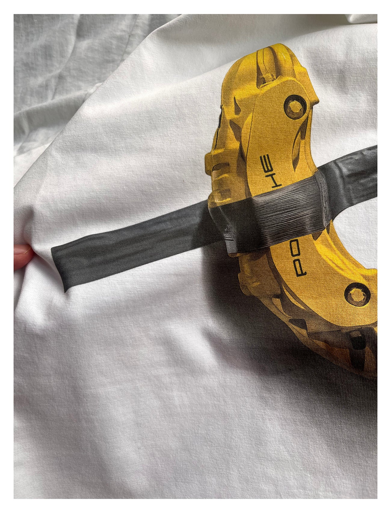 Porsche Brake Caliper T-Shirt Maurizio Cattelan Comedian